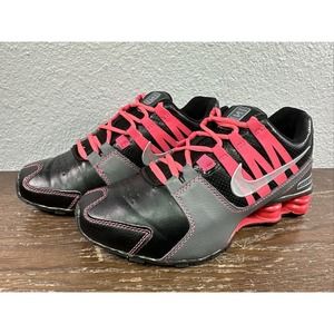 Size 7 Women Shox Avenue NikeShoes 833583 016 Black Neon Pink (No Insoles)